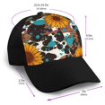 thumbnail image 2 of Yiaed Vintage Sunflowes Print Baseball Cap Dad Hat Polo Style Plain Blank Adjustable Size, 2 of 5