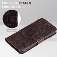 thumbnail image 4 of Designed for Samsung Galaxy S25 Ultra Case Wallet, Magnetic Clasp Flip Stand Folio Cover with Embossed PU Leather Credit Card Holders Slots Wrist Strap Phone Case for Samsung Galaxy S25 Ultra,Brown, 4 of 8