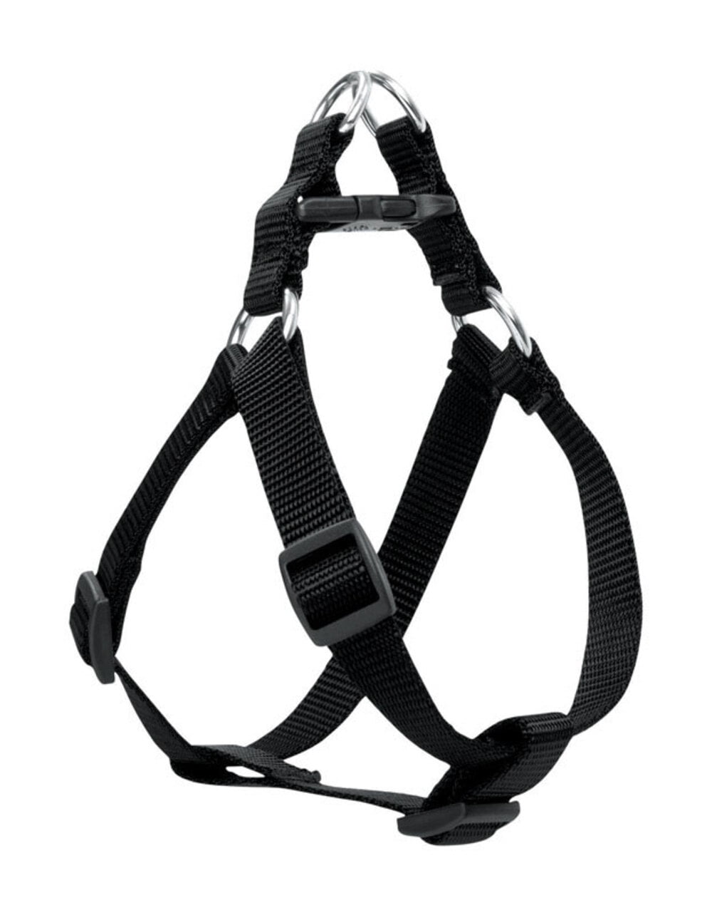 LupinePet Basics 3/4" Black 20-30" Step In Harness for Medium Dogs
