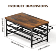 thumbnail image 3 of Coffee Pod Holder for K-cup, 45 Capsules Storage Drawer, 3-Tier Thick Metal with Sturdy Wooden Top, Vintage Coffee Pod Storage with Non-Slip Feet, Silent Sliding, 3 of 8