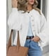 thumbnail image 2 of Suéter PRETTYGARDEN 2025 Tejido Grueso con Botones Blanco Talle S, 2 of 5
