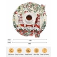 thumbnail image 6 of 13 Inch Round Placemats Set of 4, Beige Christmas Non Slip Heat Insulation PP Table Mats, Gnomes Xmas Tree Poinsettia Eucalyptus Washable Place Mats for Kitchen Dining Party Table Decor, 6 of 7