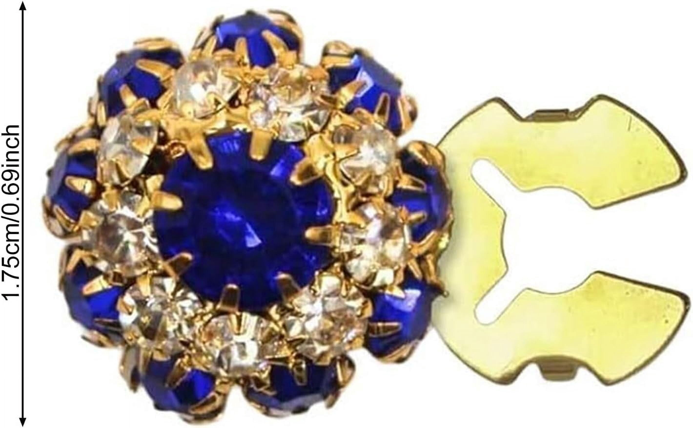 10PCS Rhinestone Button Covers,Crystal Buttons for Clothing,Detachable Shirt Button Clips Buttons Jewelry,Button Snaps with Pliers Press,Decorative Buttons for Dress Suit Tux Shirt Accessories