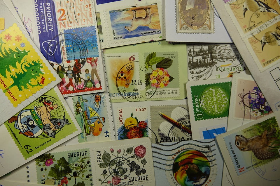Leave Collect Stamped Postcard Postage Stamps20 Inch By 30 Inch