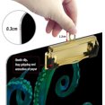 thumbnail image 4 of FMSHPON Blue Watercolor Octopus Clipboard Hardboard Wood Nursing Clip Board and Pull for Standard A4 Letter 13x9 inches, 4 of 8