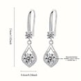 thumbnail image 5 of Silver-Plated Teardrop Earrings 3-Piece Set – Retro Design, Unisex Jewelry with Gift Box, 5 of 7
