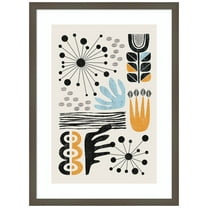 Amanti Art Abstract Garden 2 Wood Framed Wall Art Print