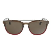 Ermenegildo Zegna EZ0044/S 65J Burgundy Square Sunglasses for Mens