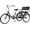 black, variant on CYGG Adult Tricycle, Three-Wheeled Bicycles for Seniors 7 Speed 24 Inch 3 Wheel Bikes with Child seat/Rear Baskets for Picnic Exercise Shopping (red, Tricycle)
