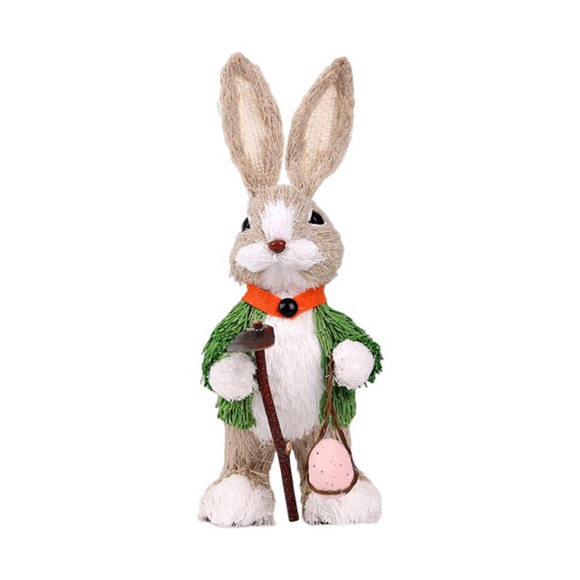 Preciosa figura de conejito, regalo navideño, escultura de animal, adorno decorativo duradero para el hogar. Estilo A