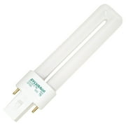 Dulux S 20478 Single Tube Compact Fluorescent Lamp, 7 W, T12, Bipin G23, 10000 hr
