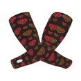 thumbnail image 1 of Fotbe Gold Glitter Heart Mangas para Brazos con Protección Solar UV- Cubrebrazos para Tatuajes – Mangas Deportivas Refrigerantes UPF 50 para Hombre y Mujer, 1 of 7