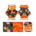thumbnail image 3 of Chaqueta con capucha para mascotas de Halloween Traje de invierno con estampado de calavera negra para perros pequeños o gatos Talla S Rojo Verde MX-0127490FYD, 3 of 5