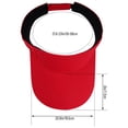 thumbnail image 3 of Minzimin Sport Sun Visor Hats for Women Men, Adjustable Cotton Ball Caps Sun Caps for Golf, Running, and Outdoor Activities, 3 of 7