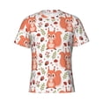 thumbnail image 4 of Vsdgher Squirrel And Print Men's Dry Fit Mesh Athletic Shirts Moisture Wicking Tennis T-Shirt Tops, 4 of 9