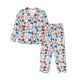 thumbnail image 1 of Balery Sport Items Conjunto de Pijama con Estampado para Mujer, Conjunto de Dos Piezas con Manga Larga, Ropa de Dormir Suave con Bolsillos, Pijamas Cómodos-Small, 1 of 7