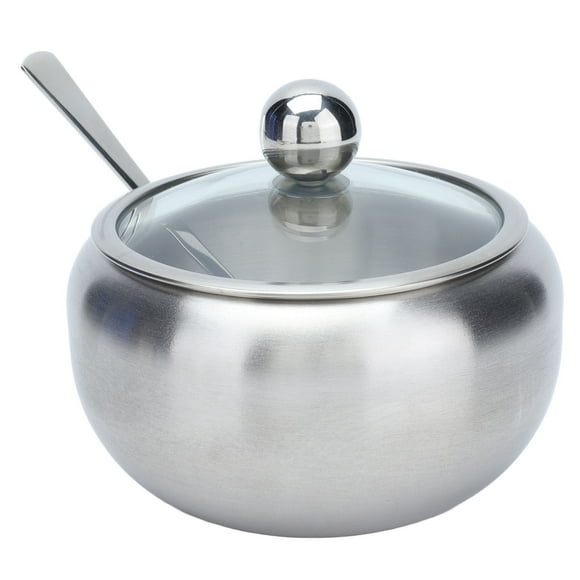 Sugar Bowl,Sugar Bowl Stainless Steel Salt Dish Sugar Container Future-Proof Design
