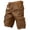 Brown, variant on Dwellite Cargo Shorts for Men 2026 Cotton Casual Relaxed Fit Outdoor Work Shorts with Multi-Pocket Black 5XL