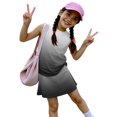 thumbnail image 5 of Girls' Clothing Sets Summer Outfits Size 10-12 Cute Preppy Girls 2 Piece Outfits Lounge Set Casual Tank Top and Y2K Skirts Clothing Sets Black 9-10 Years, 5 of 6
