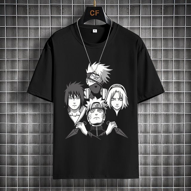 Camiseta de manga corta de Naruto Uchiha Itachi para adolescentes, periférico de Anime, camisa de manga corta, Verano