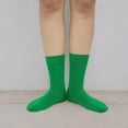 thumbnail image 7 of Womens Combed Cotton Color Thin socks Viscose- Breathable Soft Crew Casual Socks Comfort Gift 4 Pairs, 7 of 7