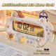 thumbnail image 4 of White Reloj despertador para niños con repetición, reloj despertador digital para niñas y niños, pantalla de temperatura, reloj digital para estudiantes, diseño simple para sala, 4 of 5