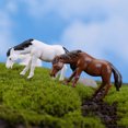 thumbnail image 6 of SPRING PARK 10Pcs Cartoon Horse Mini Miniature Figurine Garden Dollhouse Decor Micro Landscape, 6 of 7