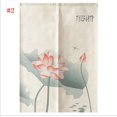 thumbnail image 4 of Nuevo Cortina de puerta de tela china, diseño de loto, perforación libre, 85*120CM, 3, 4 of 9