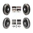 thumbnail image 1 of Transit Auto Front Rear Coated Drilled Slotted Disc Brake Rotors and Ceramic Pads Kit for Car 2022-2023 Dodge Durango R T with Brembo Brakes KDT-101194, 1 of 2