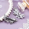 thumbnail image 6 of PATOPS 4Pcs Rhinestone Barrette Bride Hair Pin Crystal Hair Clip Wedding Accessory for Women Silver, 6 of 6