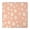 Peach Daisy Flower, variant on Black Daisy Flower Pattern Square Fitted Tablecloth with Elastic Edge,Square Table Cover,Washable Elastic Table Cover for Home Kitchen Party Decor 34"x34"