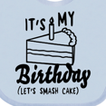 thumbnail image 4 of Inktastic Its My Birthday Lets Smash Cake Boys or Girls Baby Bib, 4 of 4