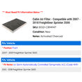 thumbnail image 2 of Cabin Air Filter - Compatible with 2007 - 2018 Freightliner Sprinter 3500 2008 2009 2010 2011 2012 2013 2014 2015 2016 2017, 2 of 2