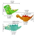 thumbnail image 5 of Oimcto Less than $5 Cartoon Dinosaur Animal Three-Dimensional Cake Border Cake Decoration A056 Dinosaur,Animals Cupcake Wrappers Funny Dinosaur Cake Decrorations for Kids Boys Birthday, 5 of 5