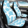 thumbnail image 4 of XYZCANDO 2 pcs Car Accessories for Car Interior Car Front Seat Cover Set Breathable Durable, SUV Van Sedan Car Seat Covers, Cow Print, 4 of 10