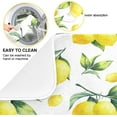 thumbnail image 2 of Green Leaves Dish Drying Mat for Kitchen Counter Herb Plant White Drying Mats Super Absorbent Reversible Microfiber Kitchen Countertop Protector Dishes Pad Medium 16x18 inch, 2 of 6