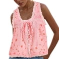thumbnail image 4 of NIEWTR Women's Square Neck Tank Top Sleeveless Double Lined Basic Tops Sharp Collection Womens Tank Summer Tank (M,A180-Light Pink), 4 of 9