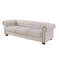 thumbnail image 2 of Living Room Sofas, Chesterfield sofa beige linen fabric (Beige), Beige Comfortable Sofas,Fabric Modern Sofas, Furniture, Primary Living Space, Sofas Chesterfield sofa beige linen fabric (Beige), 2 of 3
