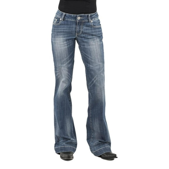 Stetson Western Jeans Womens Trouser 14 Reg Blue 11-054-0214-0203 BU