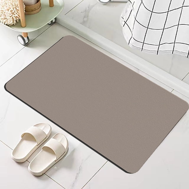 Bath Rug | Super Absorbent Non Slip Rubber Backing | Washable Modern Bathroom Floor Mat | Fast Drying No Shedding | 16x24in | Multi Color | Easy Clean | Shower Room, Bathtub, Laundry, Kitchen