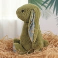 thumbnail image 5 of Kiewfjdk Bunny Easter Stuffed Animal Blossom Dark Green 10"– Soft Easter Bunny Plush Toys Long Ears, Cuddly Rabbit Plushies for Kids Adults Age 3+, Perfect Birthday & Easter Gifts, 5 of 9