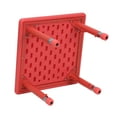 thumbnail image 5 of Flash Furniture Wren 24'' Square Red Plastic Height Adjustable Activity Table, 5 of 5