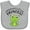 AC-Heather Grey, variant on Inktastic Grandpa's Little Princess Cute Frog Girls Baby Bib
