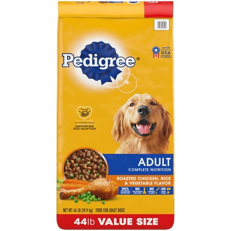 UPC: 0023100143491 | PEDIGREE Complete Nutrition Adult Dry Dog Food Roasted Chicken Rice & Vegetable Flavor Dog Kibble 44 lb. Bonus Bag
