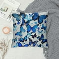 thumbnail image 2 of Nawypu  Blue Butterfly Pattern Pillow Cover,Decorative Couch Pillow Cover for Sofa,Cushion Case Indoor Outdoor Home Decoration, 2 of 5