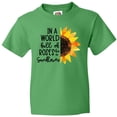 thumbnail image 3 of Inktastic Summer In a World Full of Roses Be a Sunflower Youth T-Shirt, 3 of 5