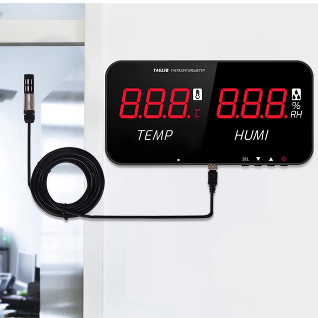 Termómetro Higrómetro, Probador De Humedad De Temperatura Ambiente, De Alarma Personalizable De Amplio Rango Para La Industria