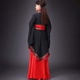 thumbnail image 4 of EliteGoogv Womens Ancient Chinese Hanfu Formal Dress Traditional Roleplay Costume Elegant Hanfu Robe With Belt Special Occasion Wear,Black,2XL, 4 of 6