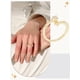thumbnail image 3 of 1 anillo de aleación de estrella para mujer, con micropavé de estrella y circonita cúbica transparente, dorado y apilable., 3 of 3