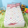 thumbnail image 4 of Manfei Kawaii Baseball Zipper Full Size Comforter Sets with Fitted Sheet and 2 Pillowcases, Girls Monogrammed P Zipper Bedding Set, Pink Light Blue P, 4 of 7